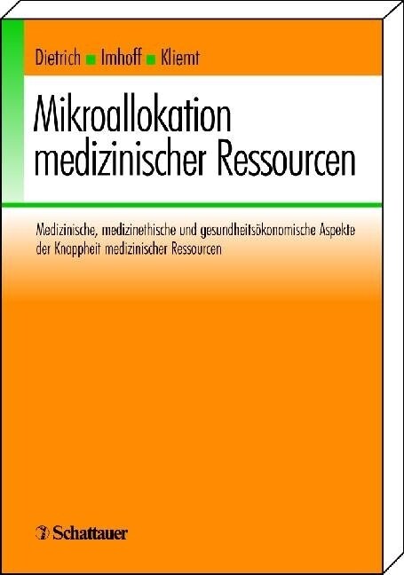 Mikroallokation medizinischer Ressourcen (Paperback)