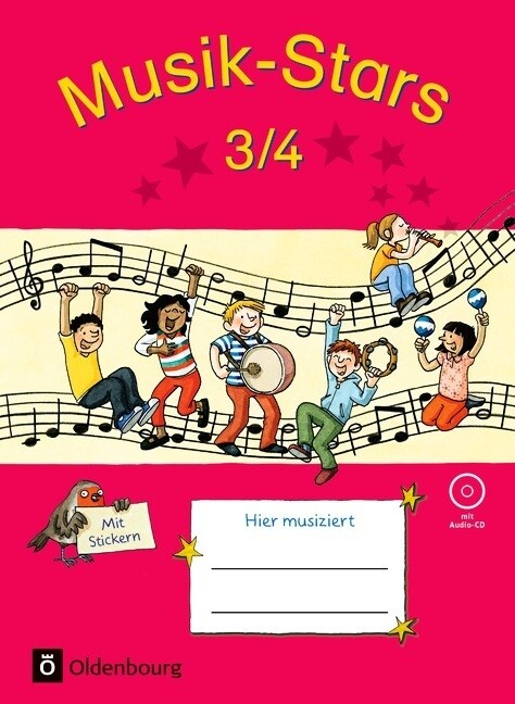 Musik-Stars - 3./4. Schuljahr, Ubungsheft m. Audio-CD (Paperback)