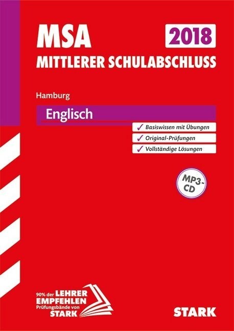 Mittlerer Schulabschluss 2018 - Hamburg - Englisch, mit MP3-CD (Paperback)