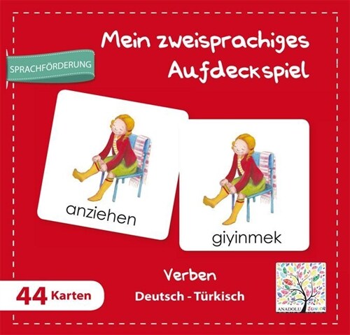 Mein zweisprachiges Aufdeckspiel, Verben Deutsch-Turkisch (Kinderspiel) (Game)