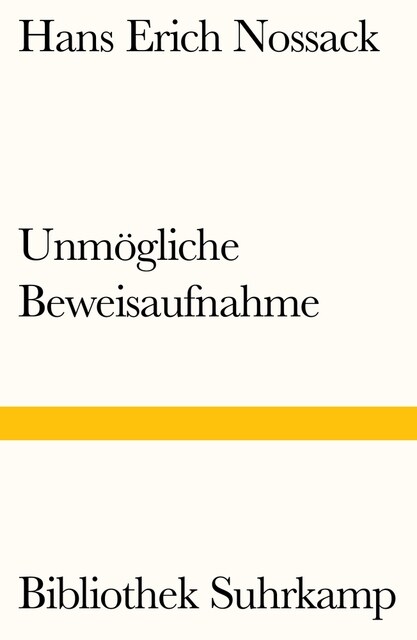 Unmogliche Beweisaufnahme (Paperback)