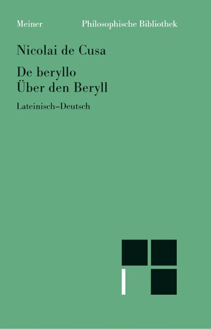 Uber den Beryll. De beryllo (Paperback)