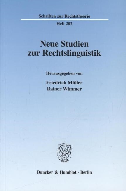 Neue Studien Zur Rechtslinguistik: Dem Gedenken an Bernd Jeandheur (Paperback)