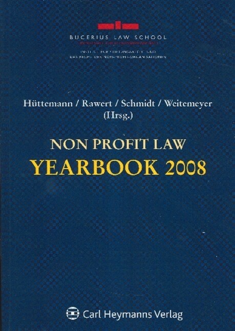 Non Profit Law Yearbook 2008 (Hardcover)