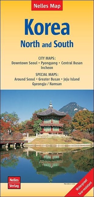 Nelles Map Landkarte Korea: North and South (Sheet Map)