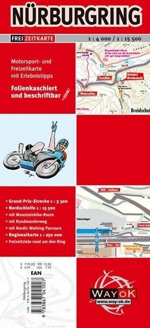 Nurburgring, Freizeitkarte (Sheet Map)