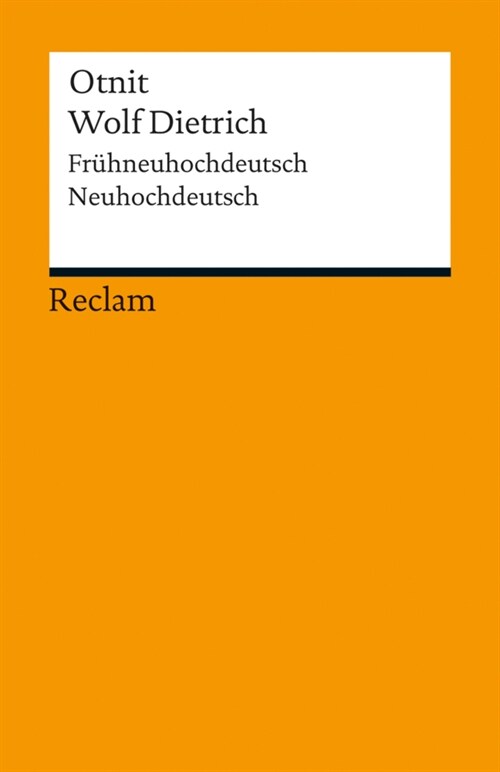 Otnit. Wolf Dietrich (Paperback)