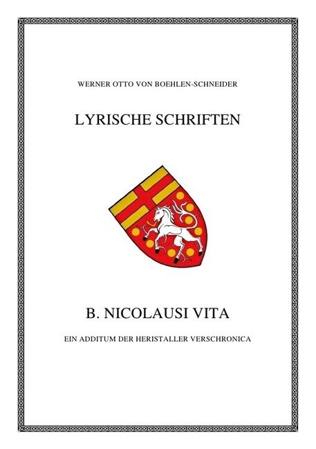 B. Nicolausi Vita (Paperback)