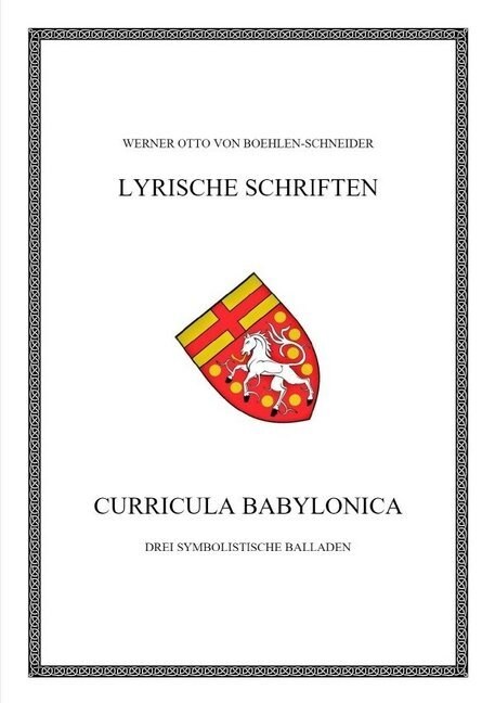 Curricula babylonica (Paperback)