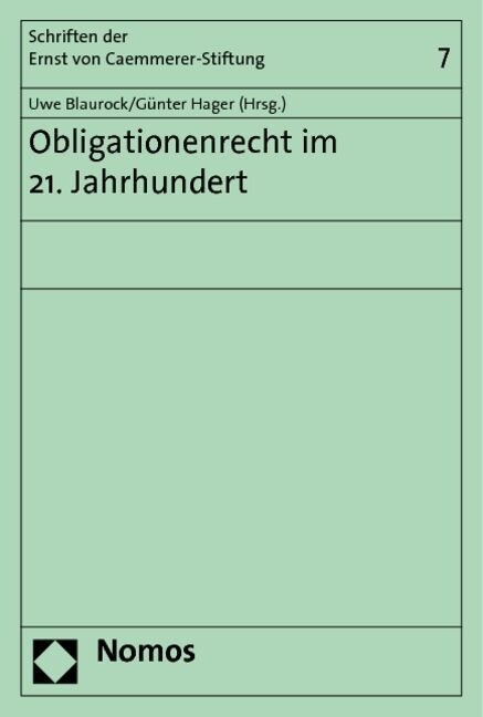 Obligationenrecht im 21. Jahrhundert (Paperback)