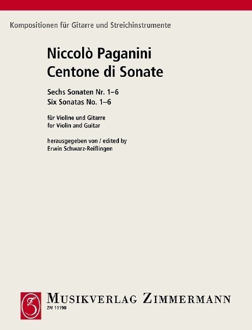 Centone di Sonate Nr. 1 - 6 (Sheet Music)