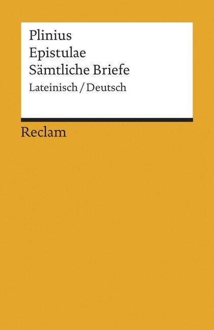 Epistulae / Samtliche Briefe (Paperback)