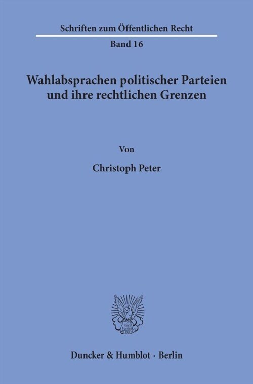 Wahlabsprachen Politischer Parteien Und Ihre Rechtlichen Grenzen (Paperback)