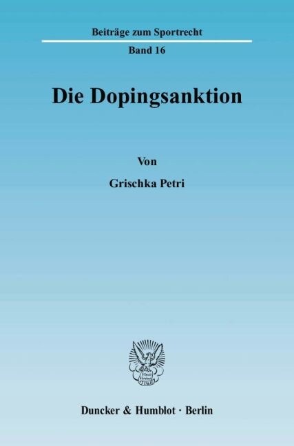Die Dopingsanktion (Paperback)