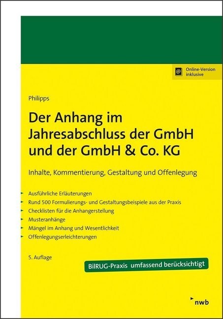 Der Anhang im Jahresabschluss der GmbH und der GmbH & Co. KG (WW)