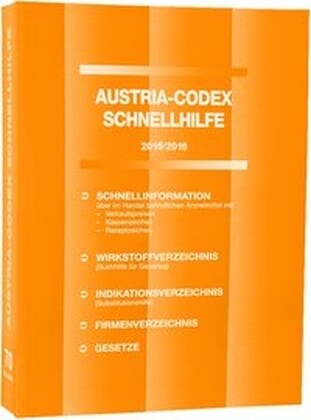 Austria-Codex Schnellhilfe 2015/16 (Hardcover)