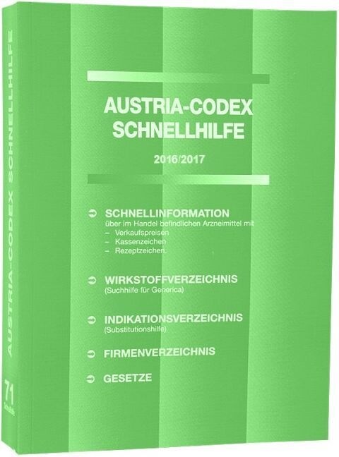 Austria-Codex Schnellhilfe 2016/17 (Hardcover)