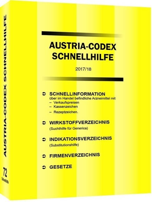 Austria-Codex Schnellhilfe 2017/18 (Hardcover)