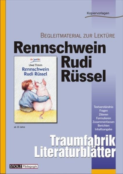 Rennschwein Rudi Russel, Literaturblatter (Pamphlet)