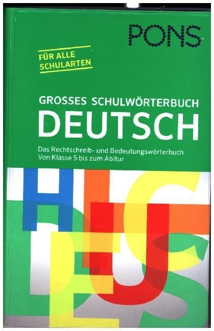 PONS Großes Schulworterbuch Deutsch (Hardcover)