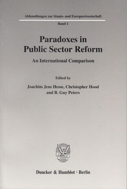 Paradoxes in Public Sector Reform: An International Comparison (Paperback)
