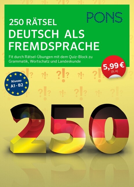 PONS 250 Grammatik-Ubungen Deutsch als Fremdsprache (Paperback)