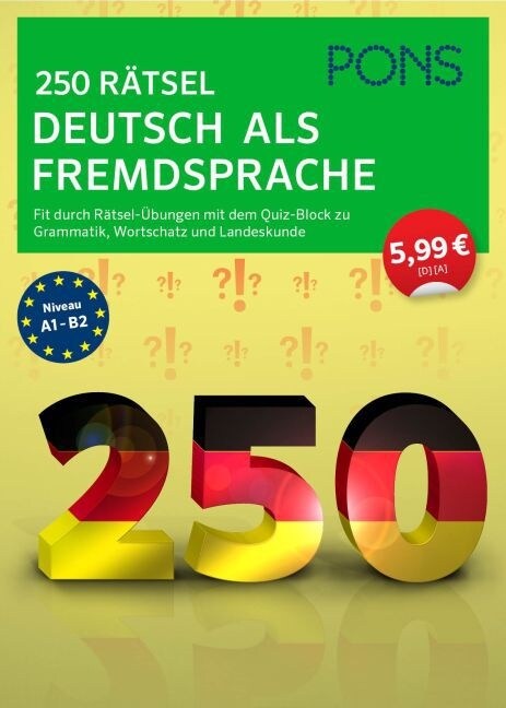 PONS 250 Ratsel Deutsch als Fremdsprache (Paperback)