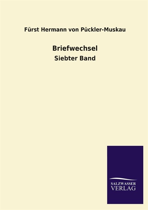 Briefwechsel (Paperback)