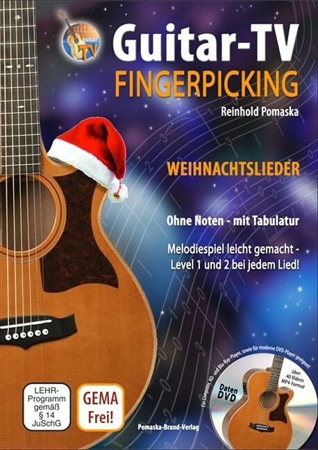 Guitar-TV: Fingerpicking - Weihnachtslieder, m. DVD-ROM (Sheet Music)