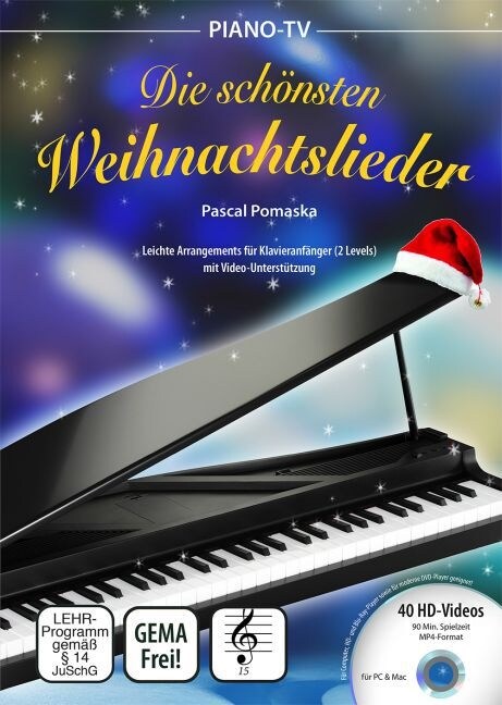 Piano-TV: Die schonsten Weihnachtslieder, m. 1 DVD-ROM (Sheet Music)