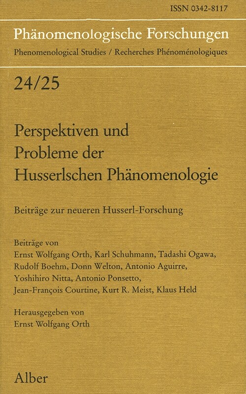 Perspektiven und Probleme der Husserlschen Phanomenologie (Paperback)