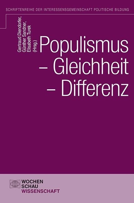 Populismus - Gleichheit - Differenz (Paperback)