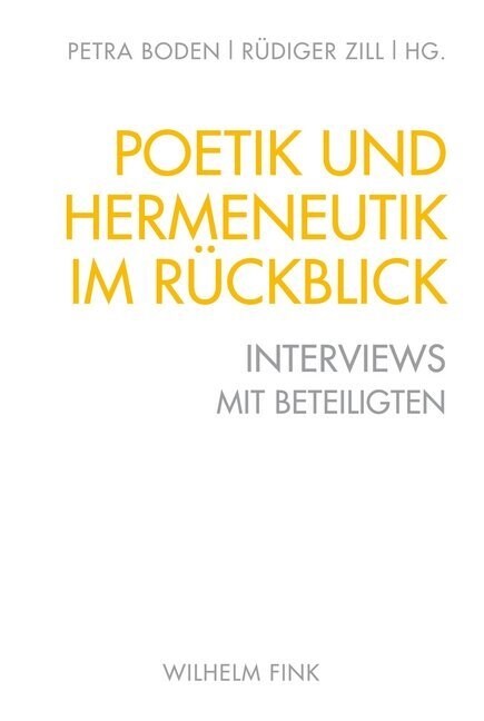 Poetik und Hermeneutik im Ruckblick (Hardcover)