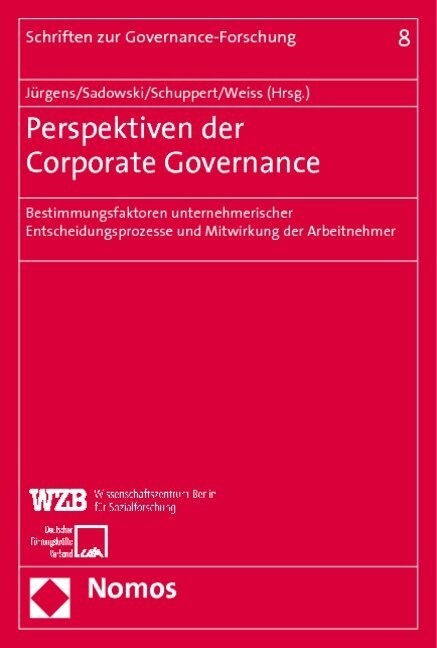 Perspektiven der Corporate Governance (Paperback)