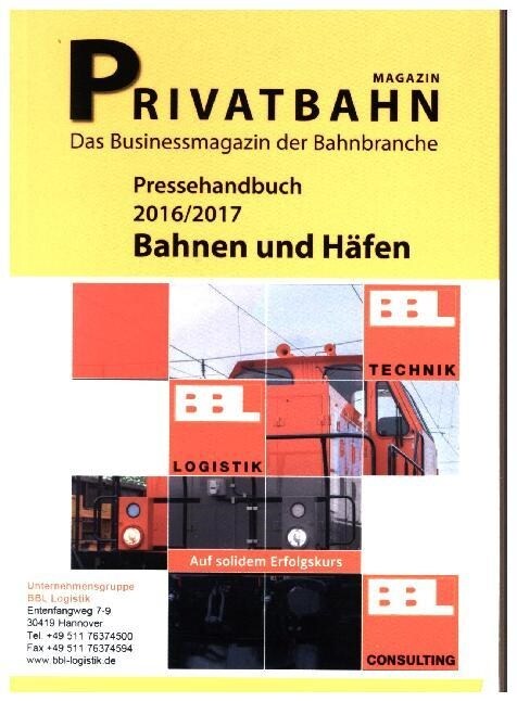 Pressehandbuch 2016/2017 Bahnen und Hafen. Tl.5 (Paperback)