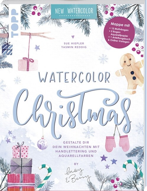 Watercolor Christmas. Gestalte dir dein Weihnachten mit Handlettering und Aquarellfarben by May and Berry (Paperback)