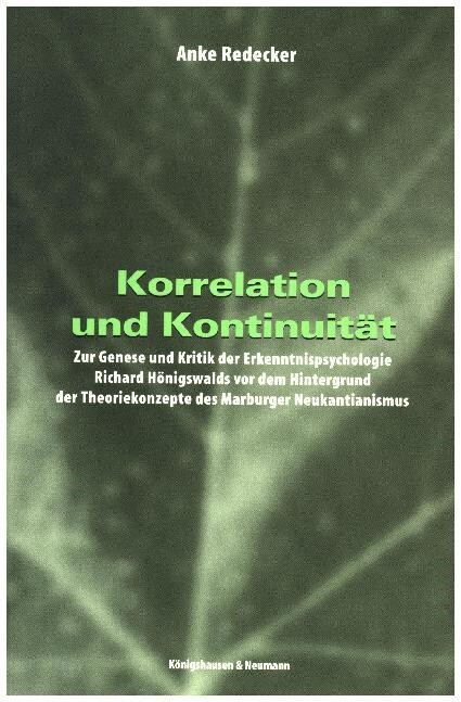 Korrelation und Kontinuitat (Paperback)