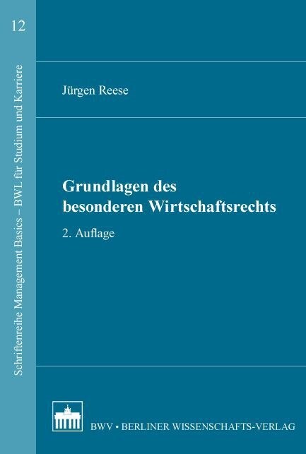 Grundlagen des besonderen Wirtschaftsrechts (Paperback)