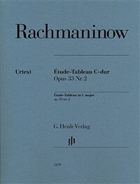 Etude-Tableau C-dur op. 33, 2 (Sheet Music) - 라흐마니노프 연습곡 in C-dur Op. 33, 2  HN 1279