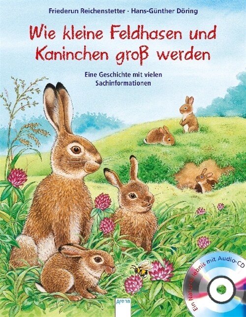 Kleine Feldhasen und Kaninchen werden groß, m. Audio-CD (Hardcover)