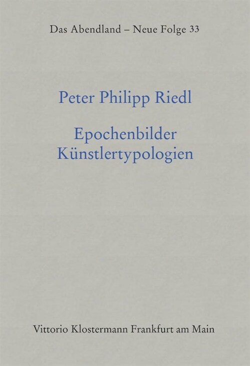 Epochenbilder- Kunstlertypologien (Hardcover)