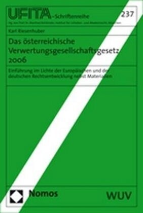 Das osterreichische Verwertungsgesellschaftsgesetz 2006 (Paperback)