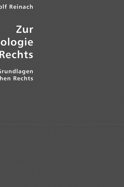 Zur Phanomologie des Rechts (Paperback)