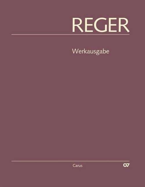 Orgelstucke I (Sheet Music)