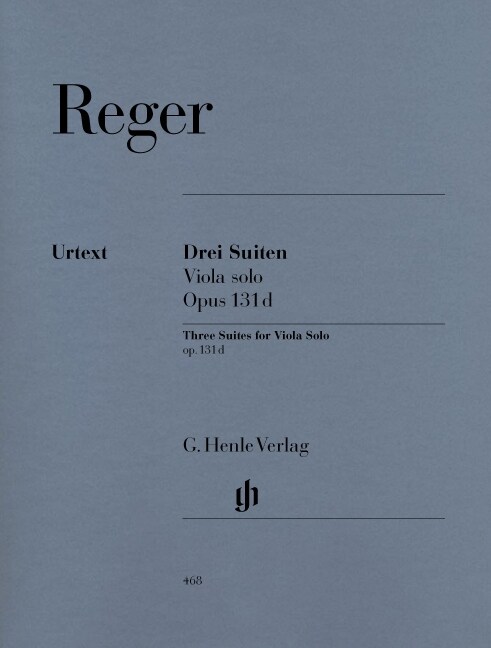 Drei Suiten op.131 d, Viola solo (Sheet Music)