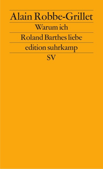 Warum ich Roland Barthes liebe (Paperback)