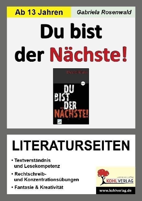 David Klass Du bist der Nachste!, Literaturseiten (Paperback)