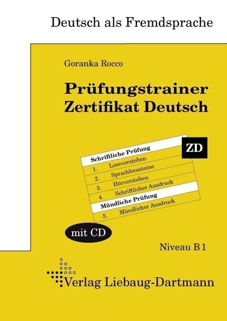 Prufungstrainer Zertifikat Deutsch, m. Audio-CD (Paperback)