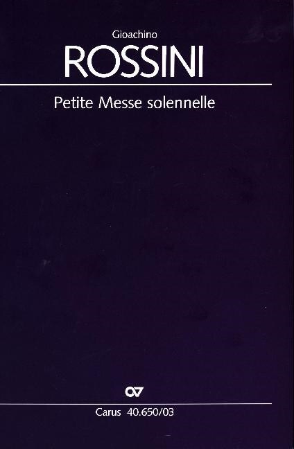 Petite Messe solennelle, Klavierauszug (Sheet Music)