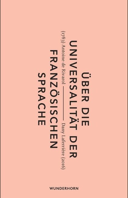 Uber die Universalitat der franzosischen Sprache (Hardcover)